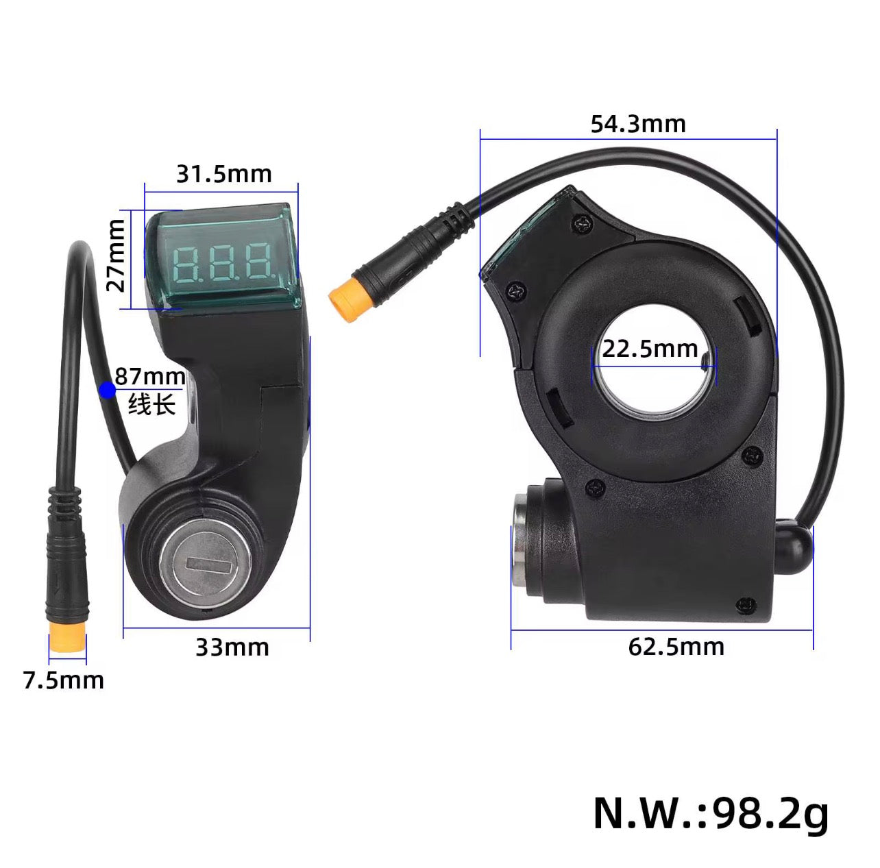 Plug and Play 3 pin male key ignitions